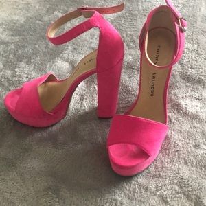 Hot pink heels